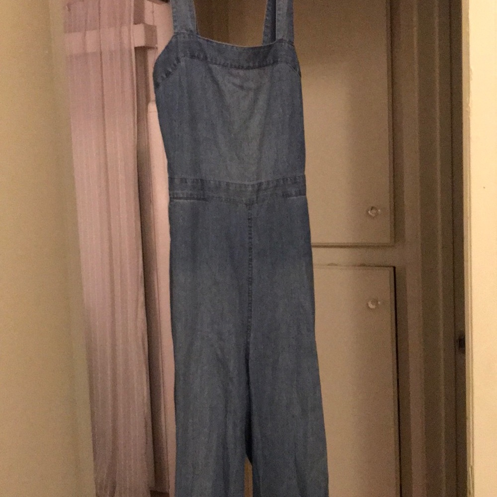 Madewell Denim Apron Back Jumpsuit